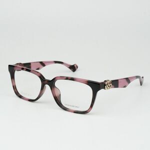NEW Gucci GG1537OK 004 Pink Havana Square Women Eyeglasses GG 1537OK